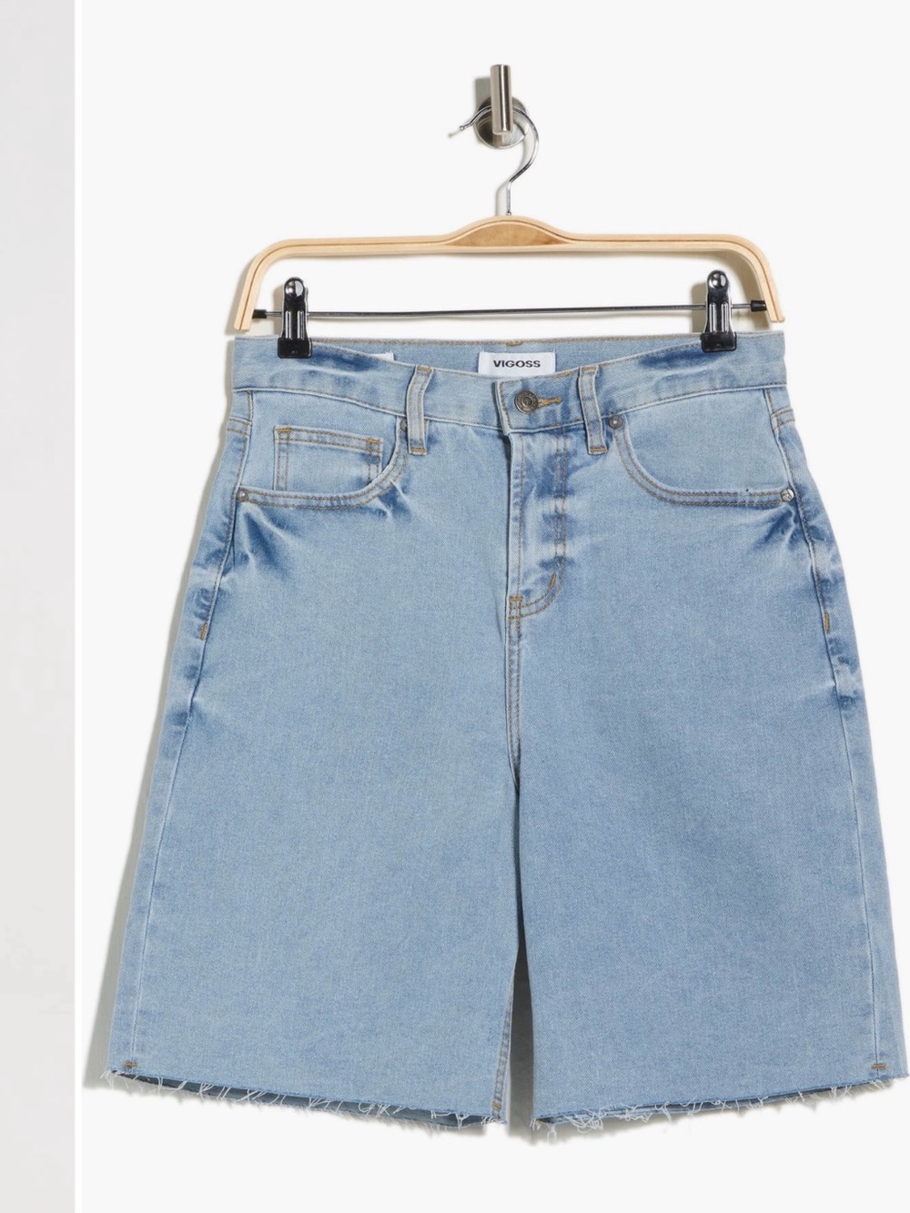 Vigoss Light Wash Bermuda Denim Shorts NWT size 29